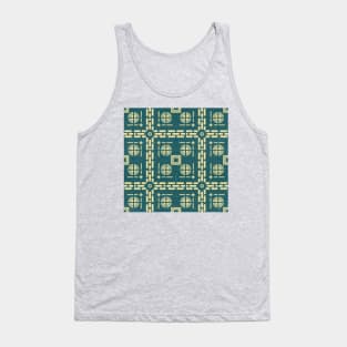 Mediterranean Tile Pattern Tank Top